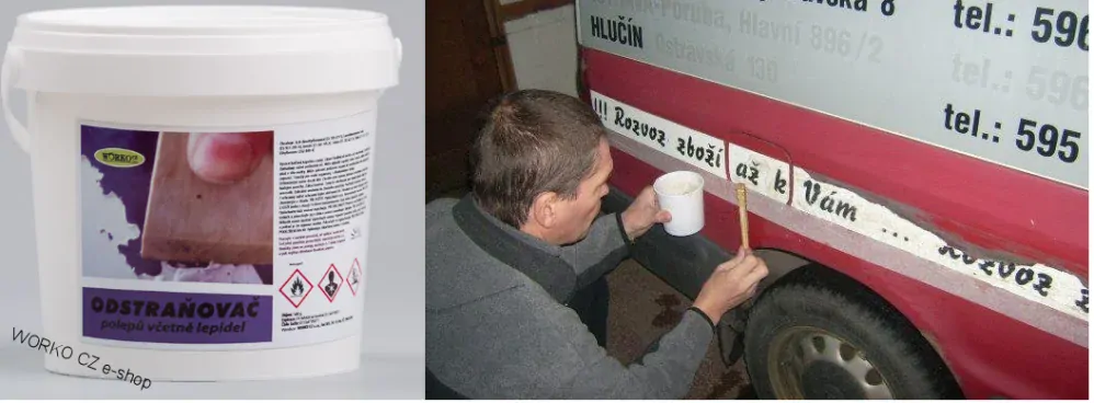 Odstraňovač polepů a lepidel Worko 3KG