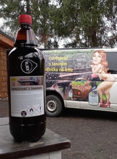 Odrezovač s taninem Black 2L + štětec Worko